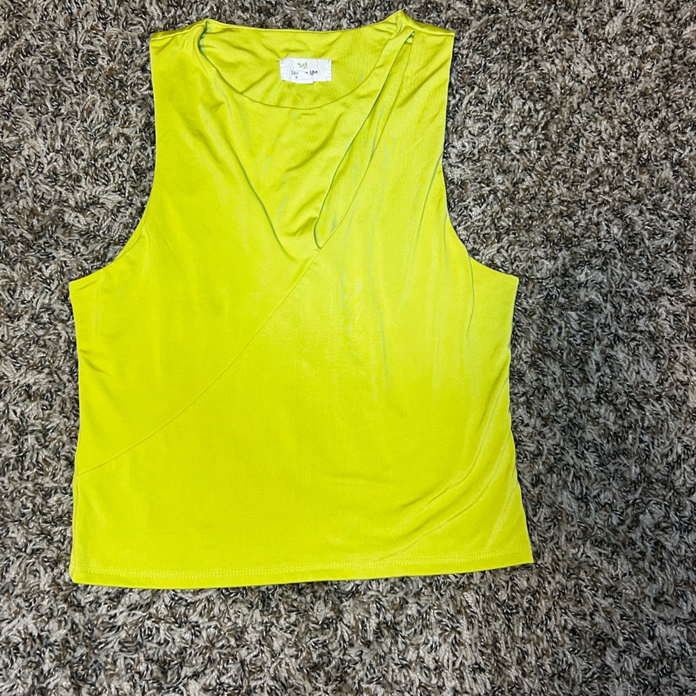 Lime Green Sleeveless Women's Top